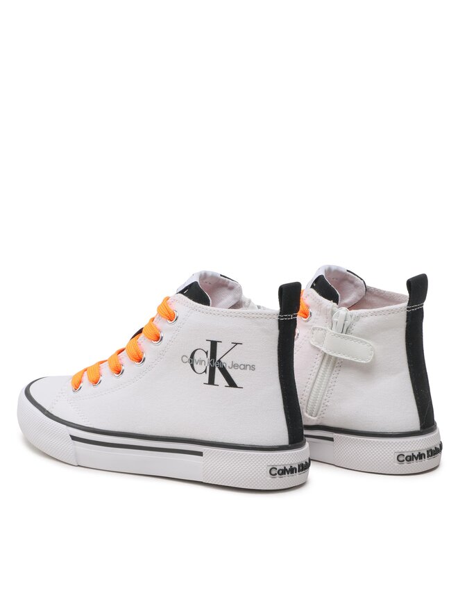 Calvin Klein Jeans Tornacipő Calvin Klein Jeans High Top Lace Up Sneaker V3X9-80569-0890X002 M Fehér