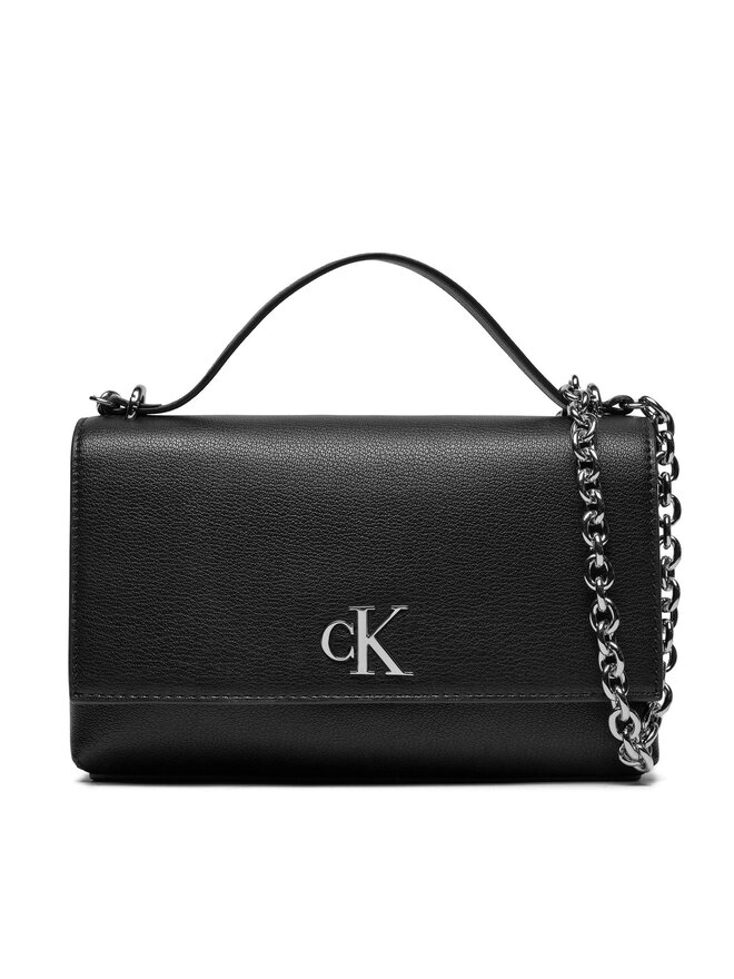 Rankinė Calvin Klein Jeans Minimal Monogram Ew Flap Conv 25 K60K611553  Juoda | eavalyne.lt