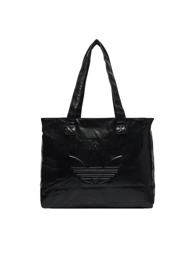 adidas Handtasche adidas Shopper Metallic Pu Bag KR1565 Schwarz