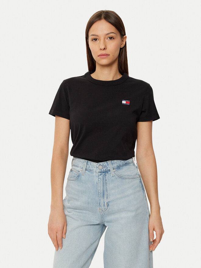 Tommy Jeans Tommy Jeans Marškinėliai DW0DW20153 Juoda Regular Fit