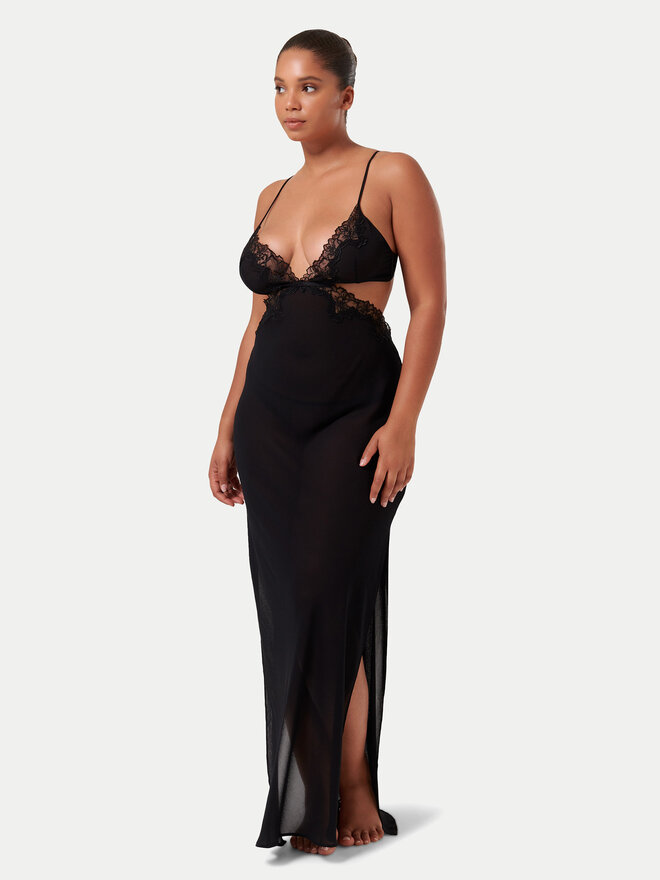 Bluebella Bluebella Naktiniai marškiniai Julianne 42409 Juoda Basic Fit