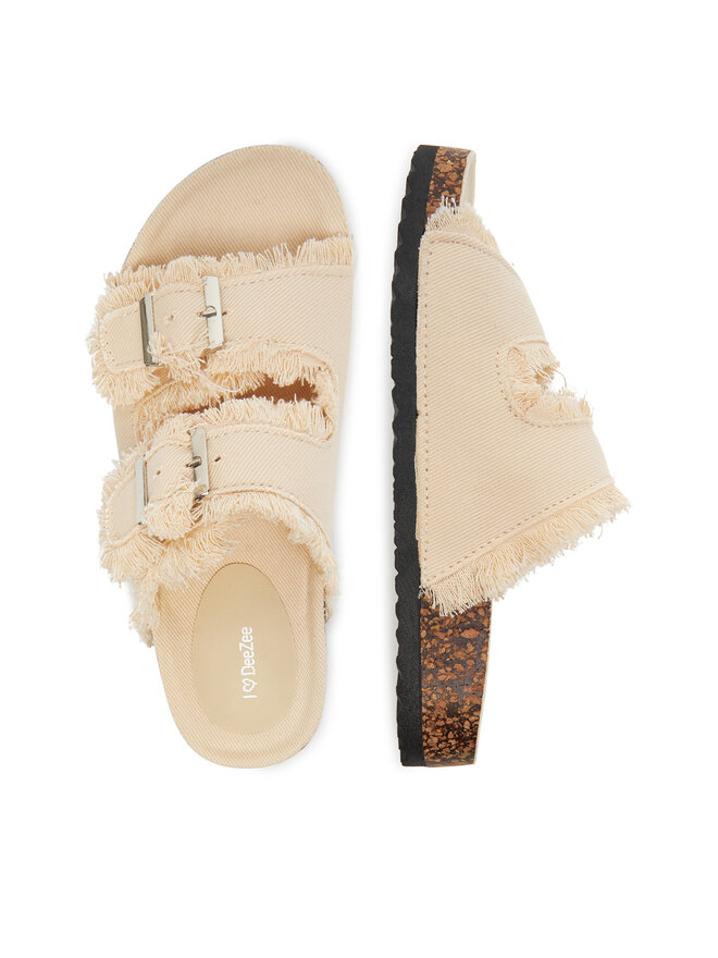DeeZee Pantoletten DeeZee F2011-10 Beige