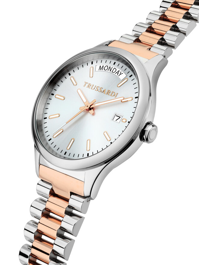 Trussardi Zegarek Trussardi R2453170501 Srebrny