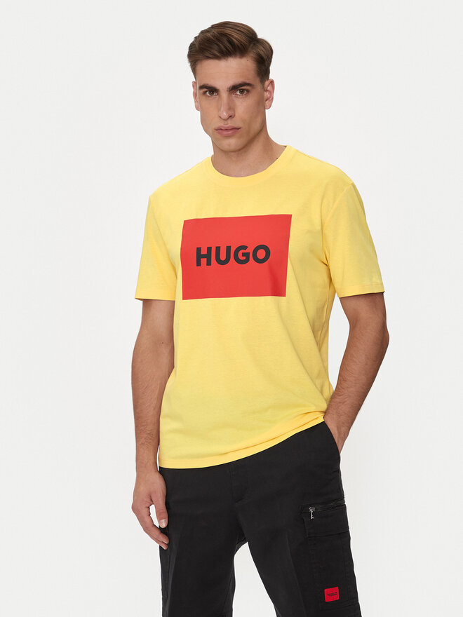 HUGO HUGO Camiseta Dulive222 50467952 Amarillo Regular Fit