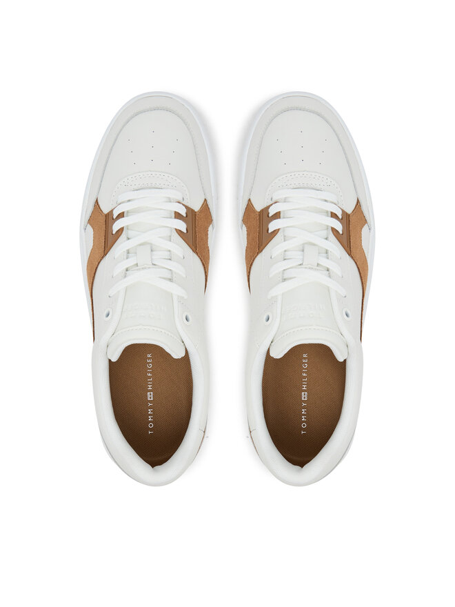Tommy Hilfiger Sneakers Tommy Hilfiger Th Court Craft FM0FM05551 Écru