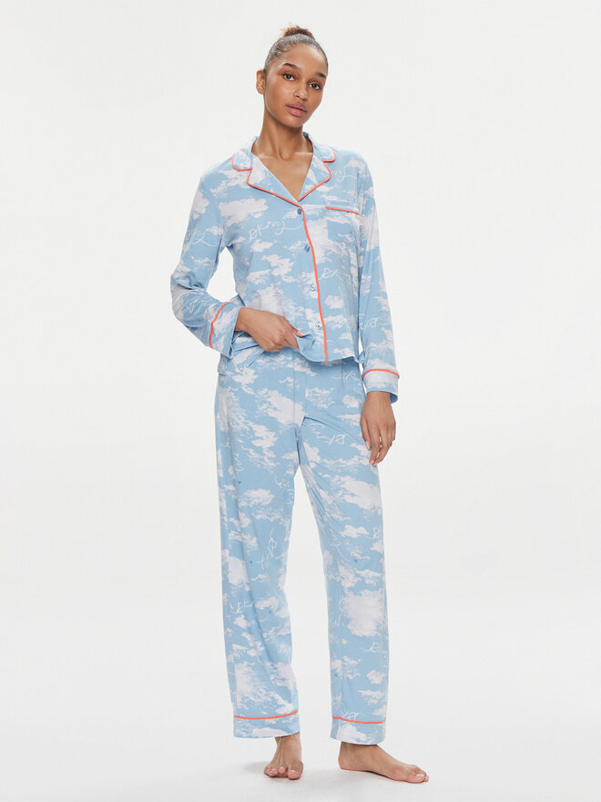 DKNY DKNY Pizsama YI80003 Kék Regular Fit