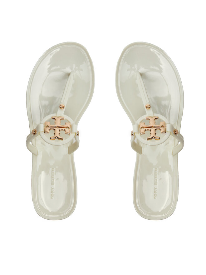 Tory Burch Japonki Tory Burch Mini Miller Flat Thong 51148678 Biały