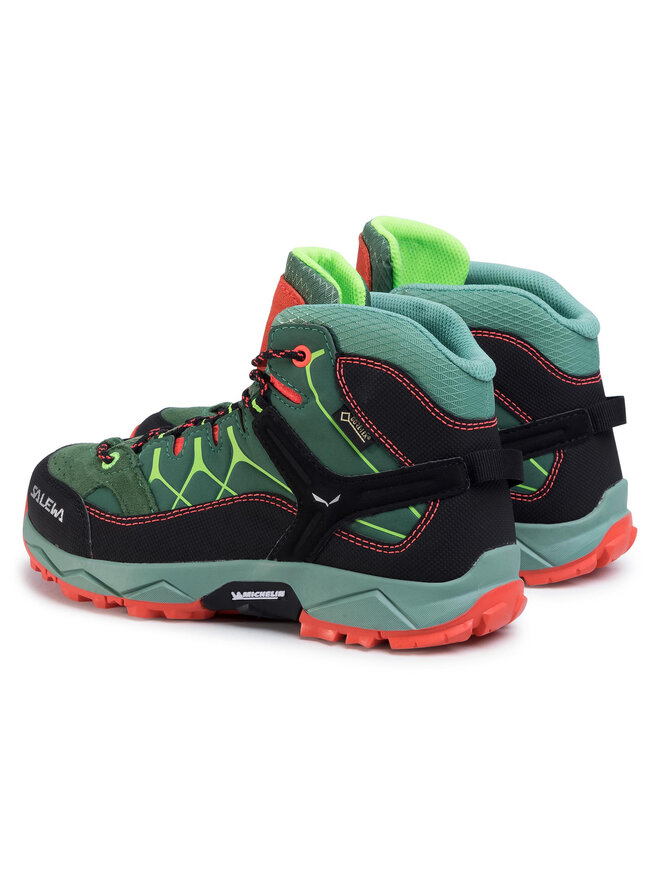Salewa Trekkingschuhe Salewa Jr Alp Trainer Mid Gtx GORE-TEX 64006-5960 Grün