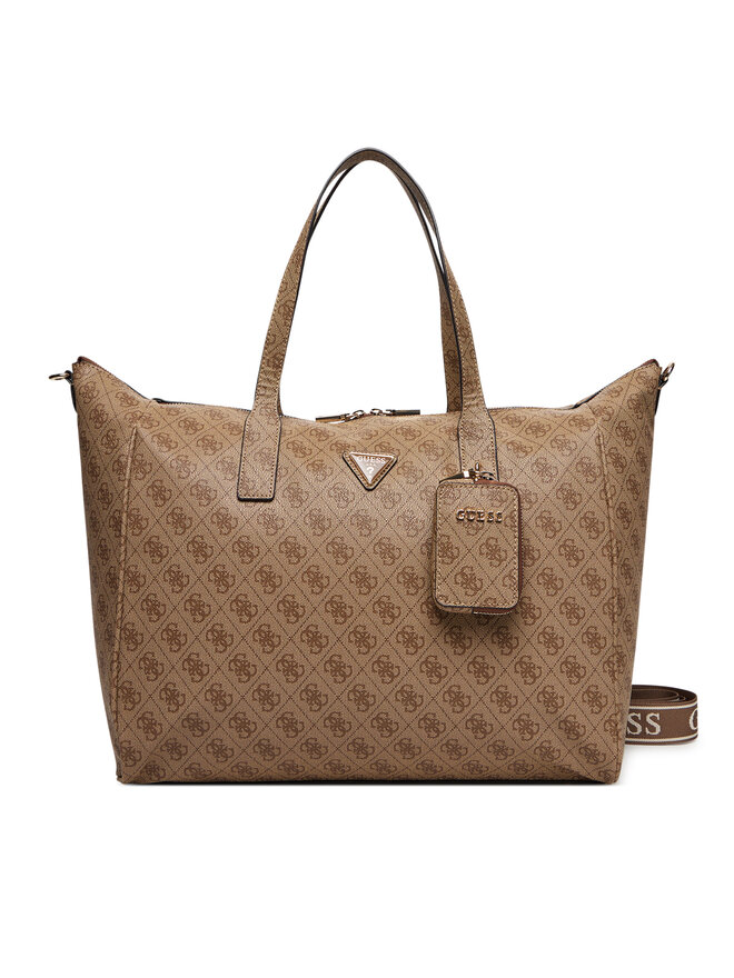 Guess Τσάντα Σαββατοκύριακου Guess Latona Travel TWLB92 11017 Καφέ