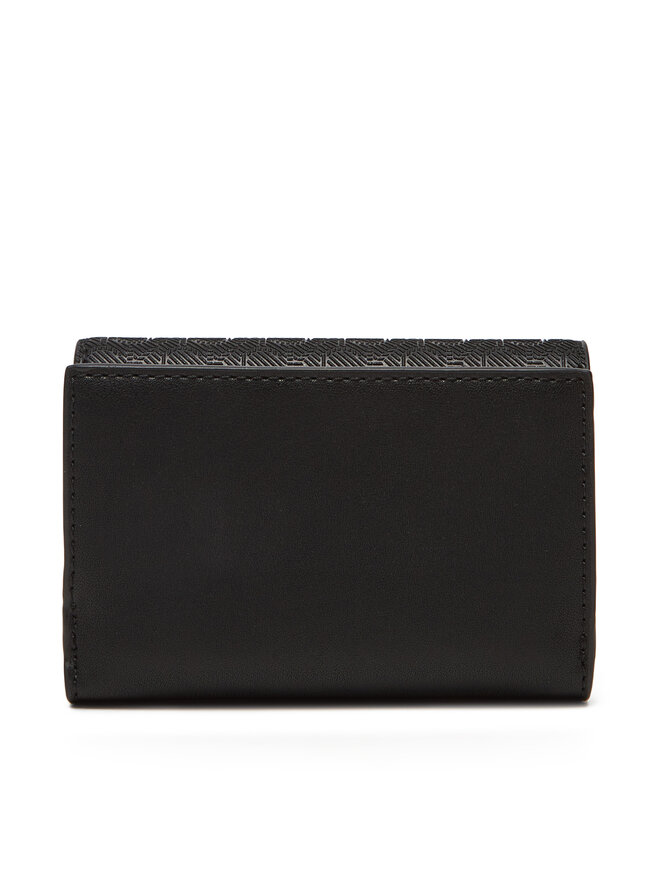 Calvin Klein Sieviešu maks Calvin Klein Ck Must Aop Small Trifold W Zip LV04F1038G Melns