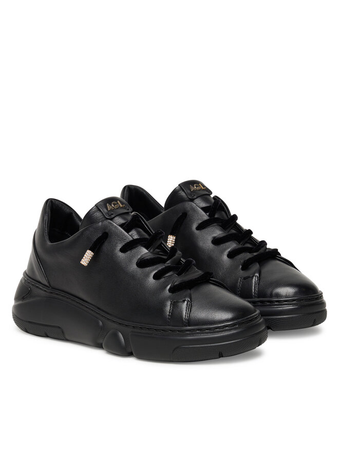 AGL Sneakersy AGL Sheila Vel Vet D938056PGKA0761013 Černá