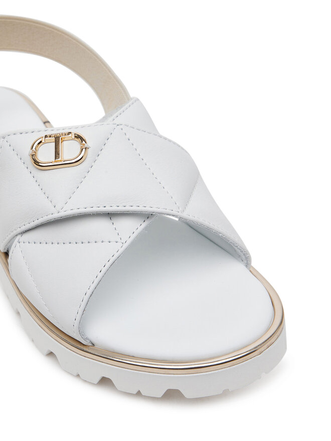 TWINSET Σανδάλια TWINSET 251GCJ044 M Λευκό
