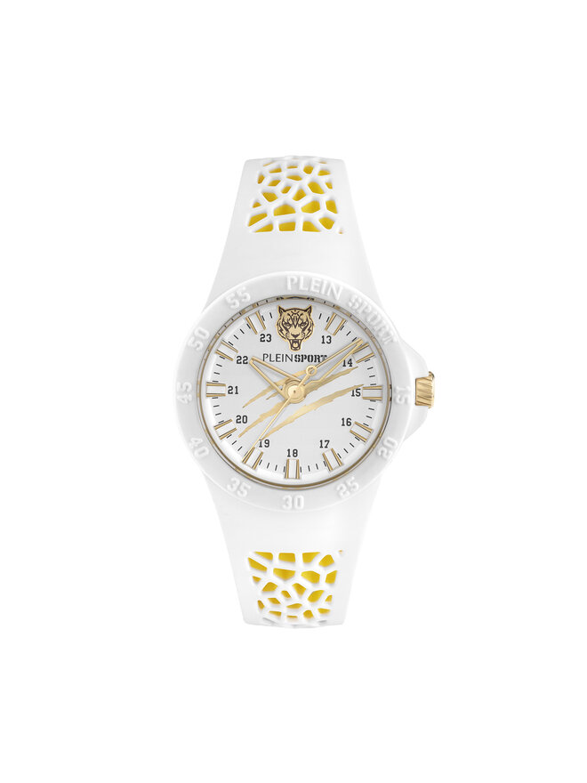 Plein Sport Часовник Plein Sport Thunderstorm PSBBA0323 Бял