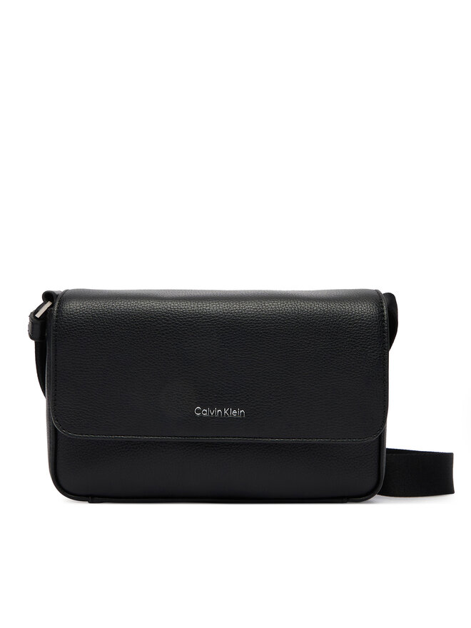 Calvin Klein Handtasche Calvin Klein Raised Small Flap Messenger LV04D3327G Schwarz