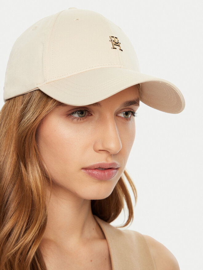 Tommy Hilfiger Czapka z daszkiem Tommy Hilfiger AW0AW16843 Écru