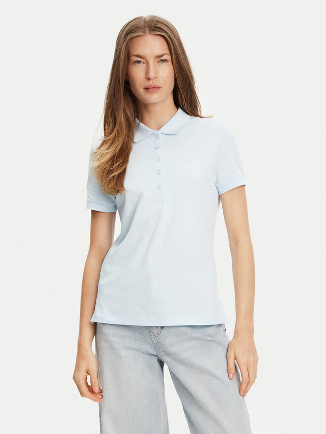 United Colors Of Benetton United Colors Of Benetton Pólóing 3TQJD300W Kék Slim Fit