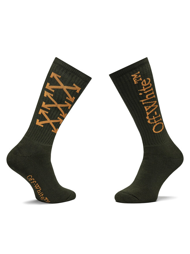 Off-White Calcetines altos para hombre Off-White OMRA075S23KNI0015620 Verde