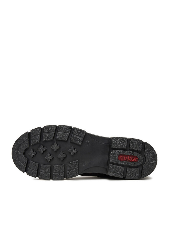 Rieker Botines planos Rieker CEO-Z9116-35 Guinda/burdeos