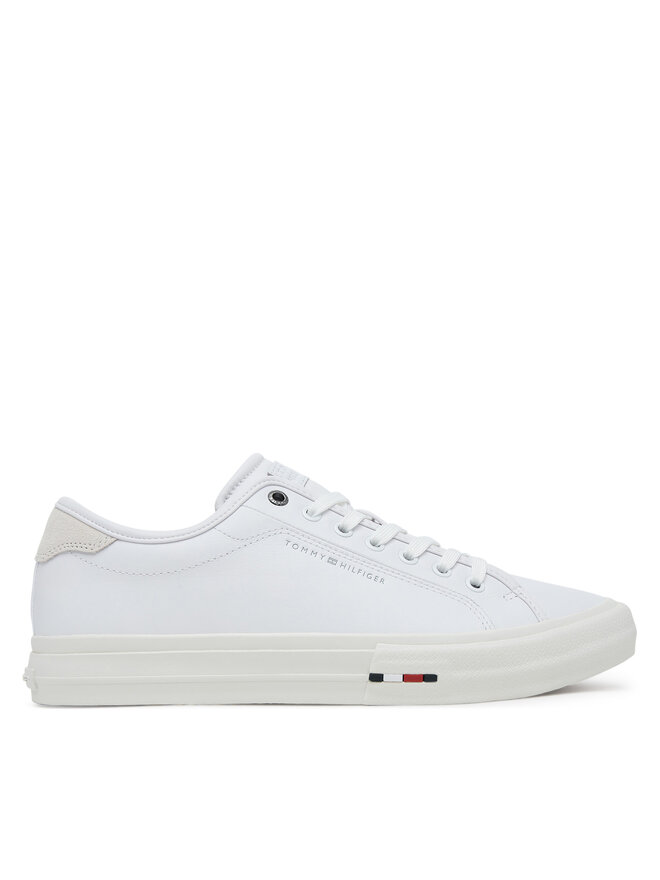 Tommy Hilfiger Гуменки Tommy Hilfiger Th Hi Vulc Street Stitch FM0FM05645 Бял