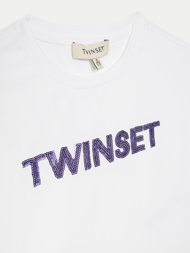 TWINSET TWINSET Camiseta 251GJ2537 Blanco Regular Fit