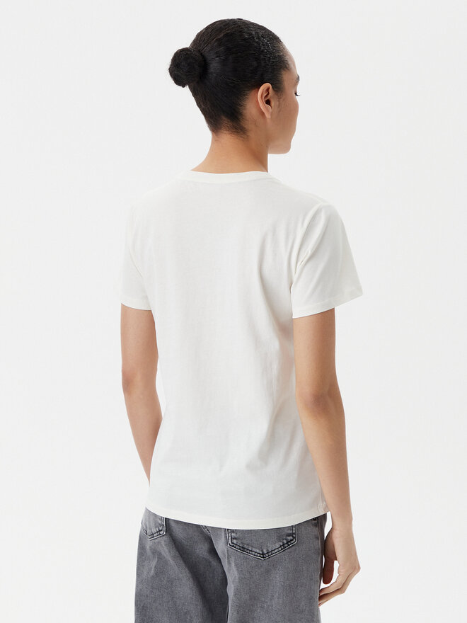 Liu Jo Sport Liu Jo Sport T-Shirt TA5172 JS923 Εκρού Regular Fit
