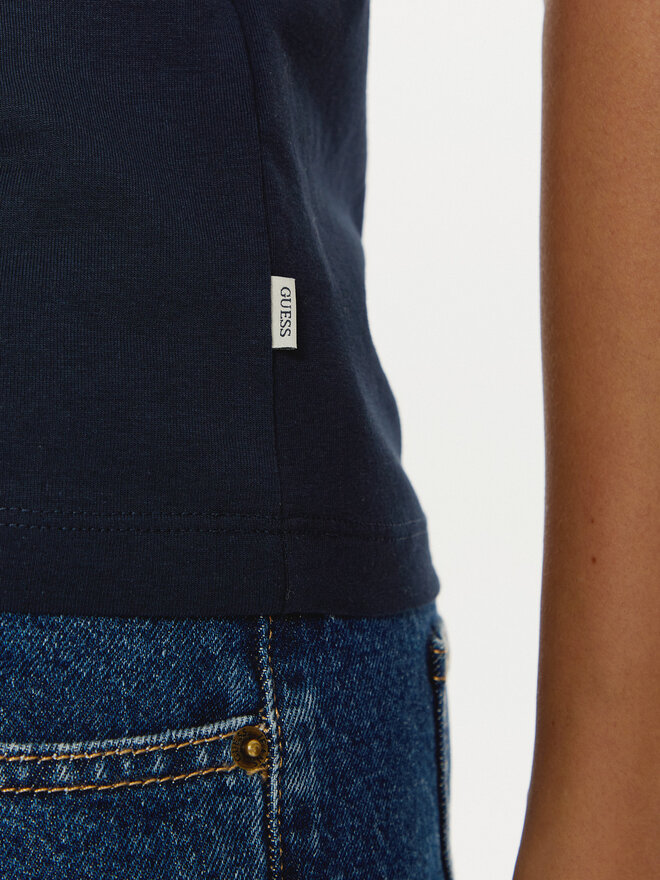 Guess Jeans Guess Jeans Póló W4YI02 J1314 Sötétkék Slim Fit