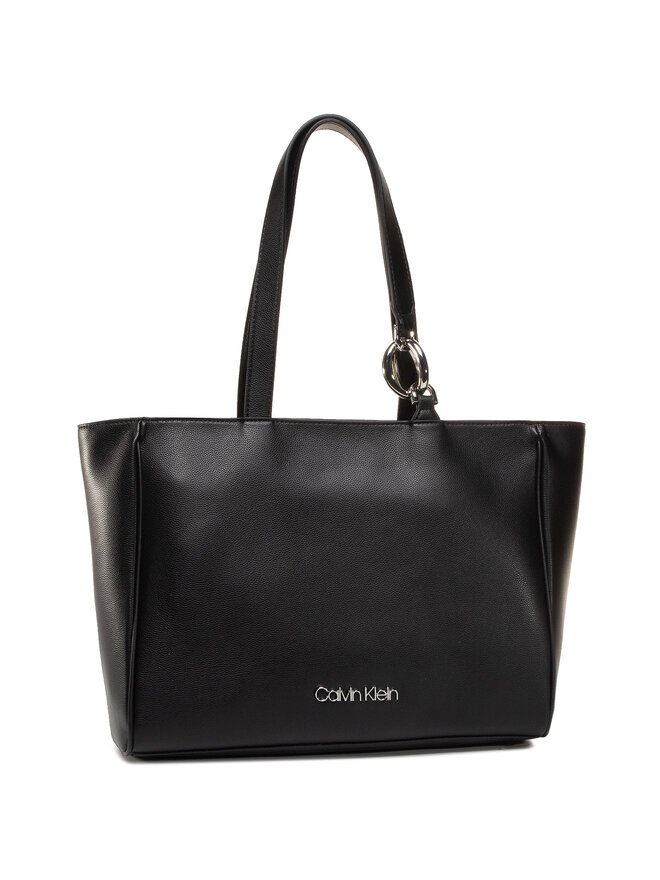 Calvin Klein Handtasche Calvin Klein Ck Chain Shopper K60K606684 Schwarz