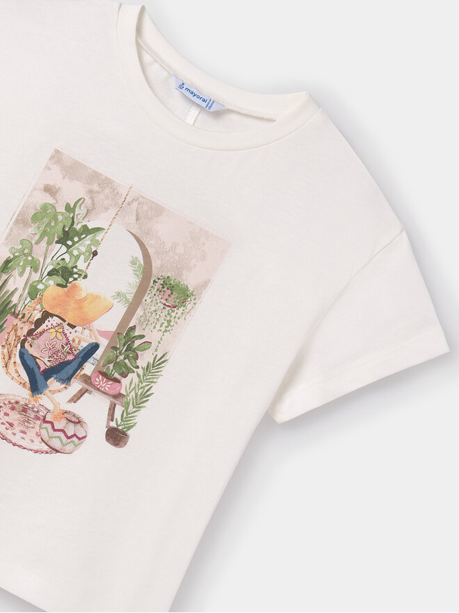 Mayoral Mayoral T-Shirt 6008 Λευκό Regular Fit