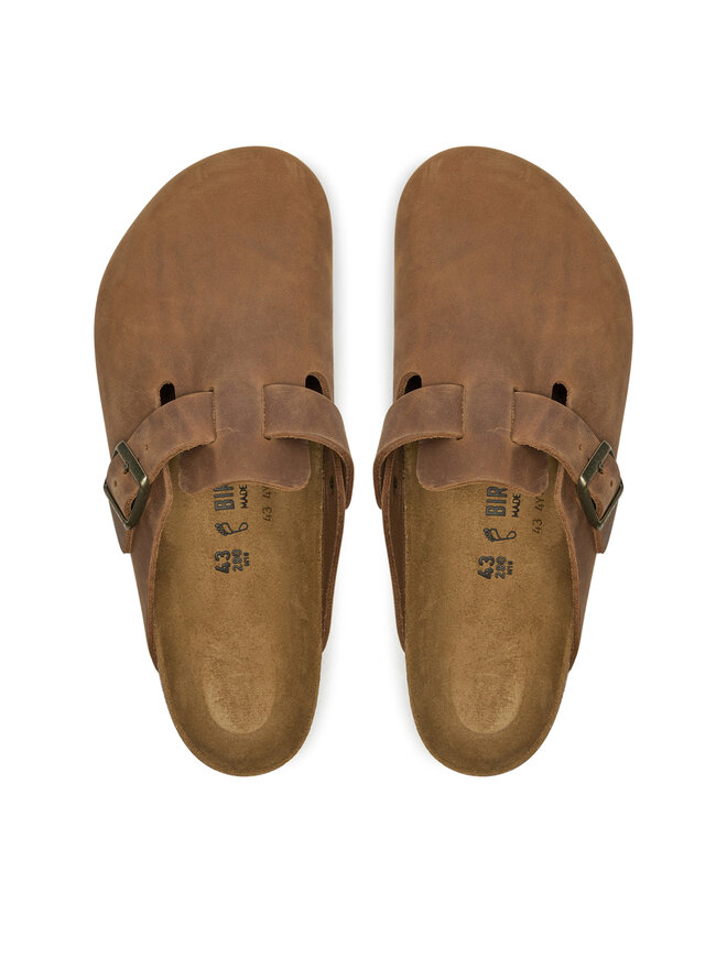 Birkenstock Pantoletten Birkenstock Boston Leoi 1028179 Braun