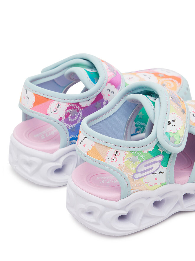 Skechers Sandály Skechers Heart Lights Sandals-Cutie Clouds 302977N/TQMT Tyrkysová