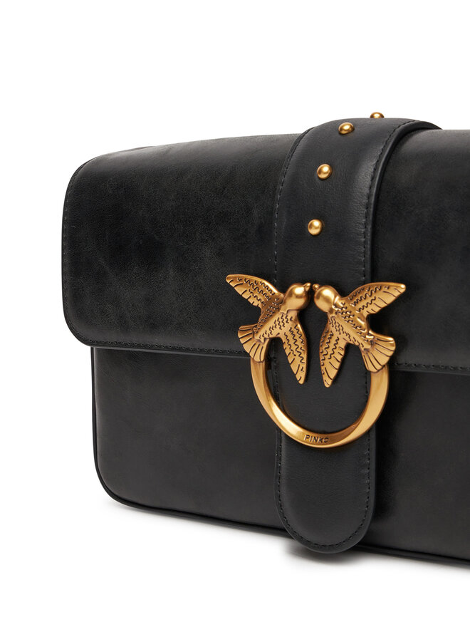 PINKO Handtasche PINKO Love One Classic Slouchy Fl PE 25 PLTT 104524 A2C2 Schwarz