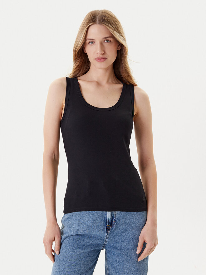 United Colors Of Benetton United Colors Of Benetton Τοπ 3GA2DH010 Μαύρο Slim Fit