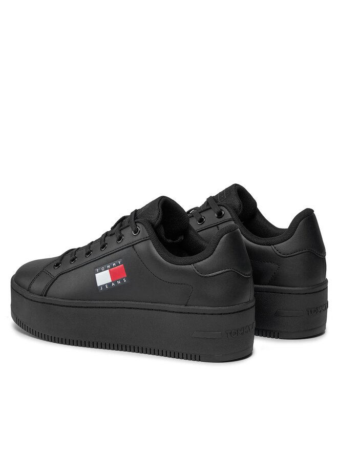 Tommy Jeans Сникърси Tommy Jeans Tjw Flatform Ess EN0EN02518 Черен