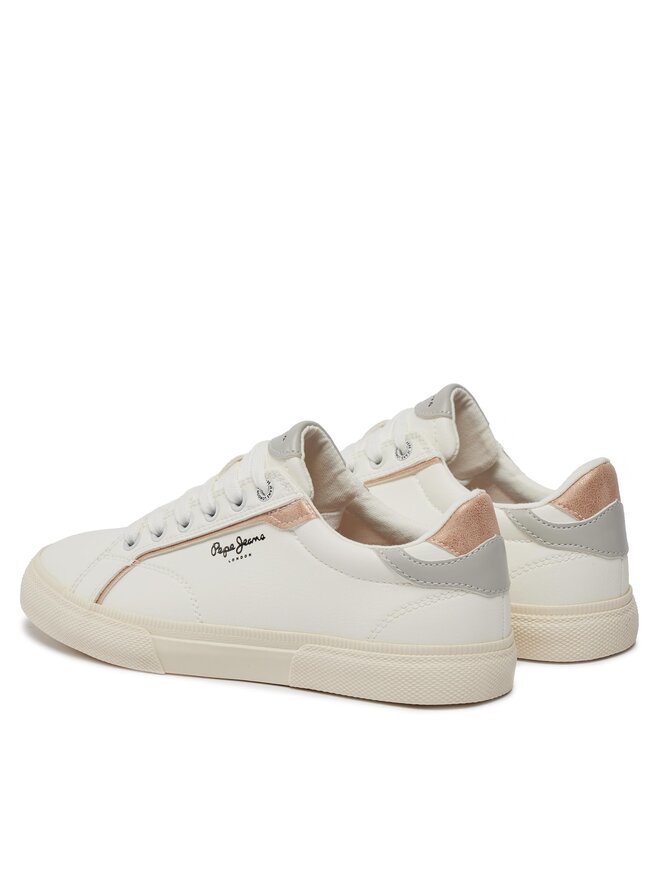 Pepe Jeans Sneakersy Pepe Jeans Kenton Mix W PLS31560 Bílá