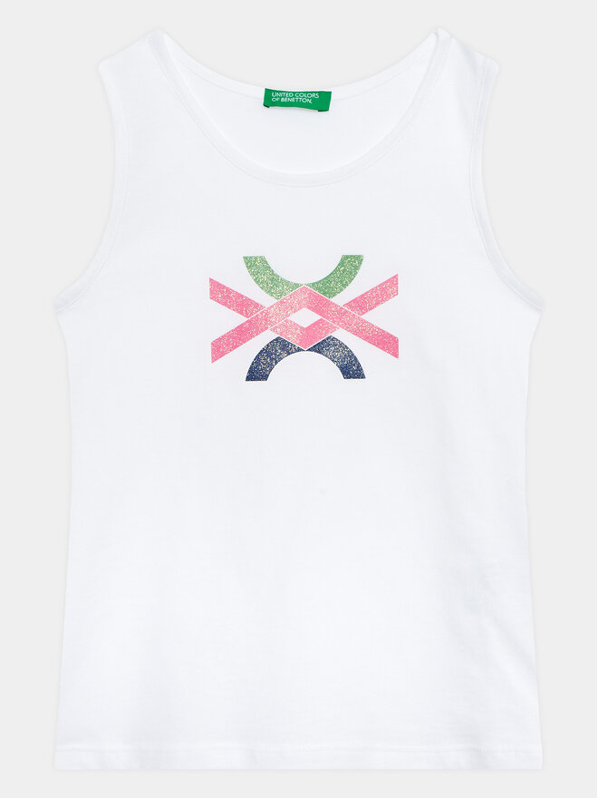 United Colors Of Benetton United Colors Of Benetton Top 3I1XCH012 Weiß Regular Fit