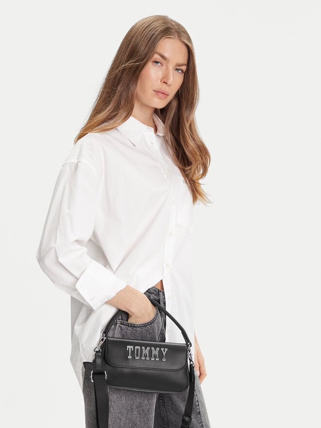Tommy Jeans Soma Tommy Jeans Tjw Everywhere Flap Crossover AW0AW17391 Melns