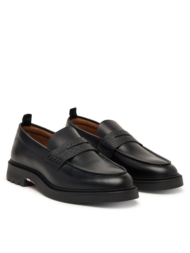 Tommy Hilfiger Slipper Tommy Hilfiger Corporate Casual FM0FM05968 Schwarz