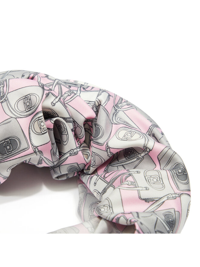 Liu Jo Šátek Liu Jo Ecs Foulard Icon Bag 2A4036 T0300 Šedá