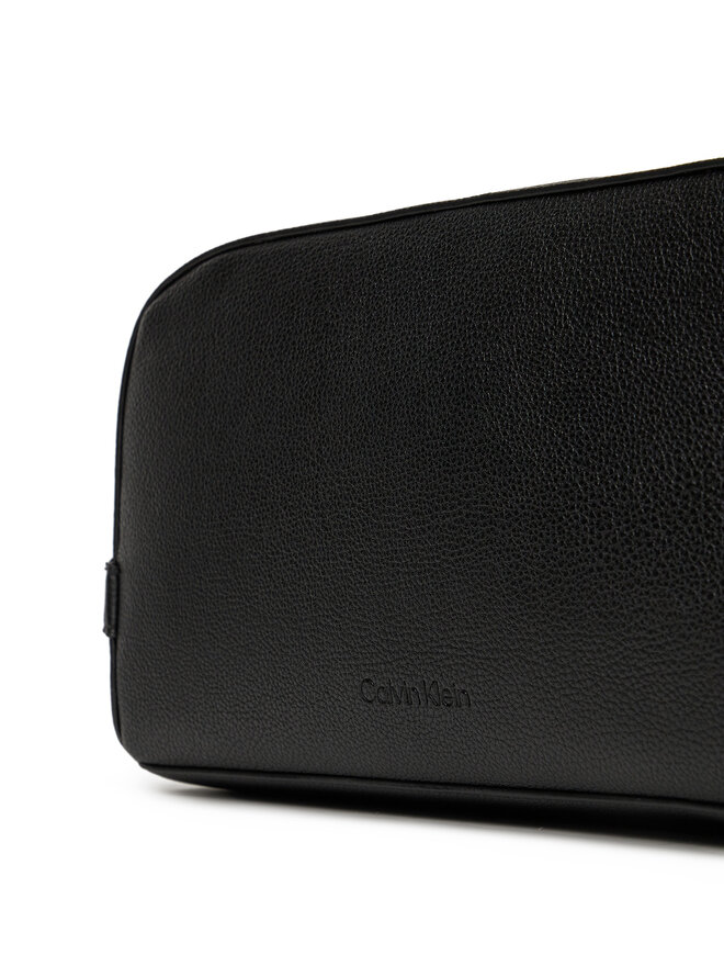 Calvin Klein Kosmetyczka Calvin Klein Micropebble Washbag/Dopp Kit LV04D1036G Czarny