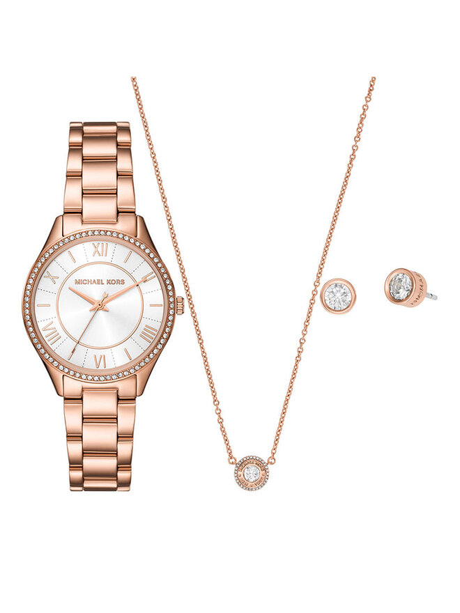 Michael Kors Zegarek Michael Kors Lauryn  MK4850SET Różowy