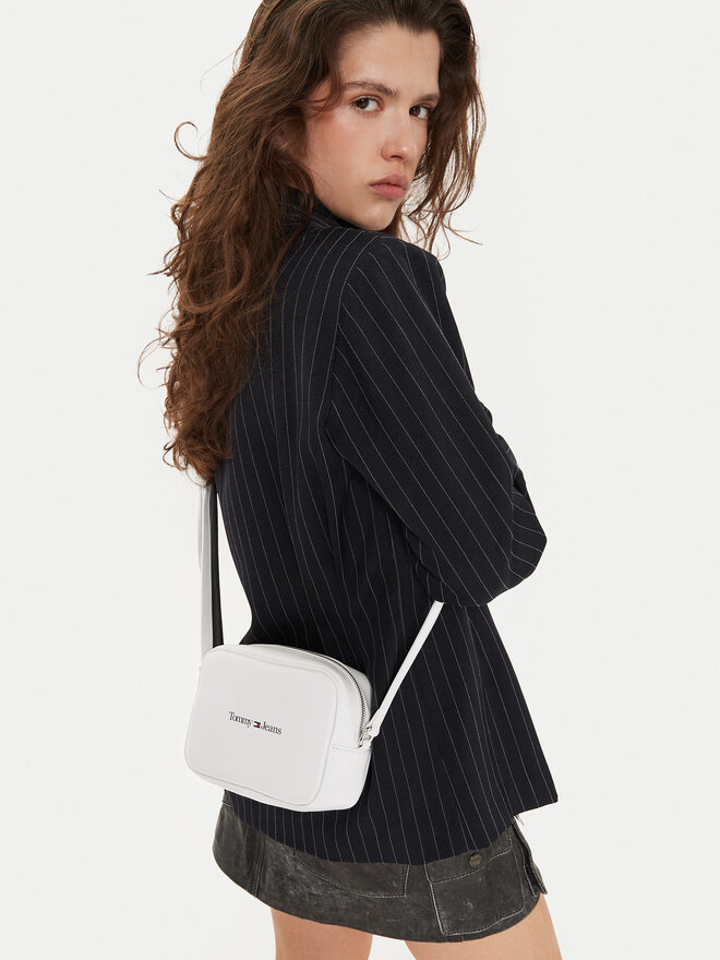 Tommy Jeans Handtasche Tommy Jeans Camera bag AW0AW15029 Weiß
