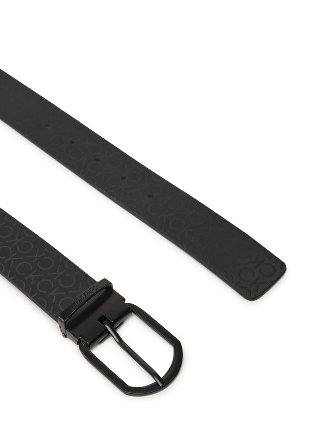 Calvin Klein Pánsky opasok Calvin Klein Adj Casual Round Mono 35Mm K50K513038 Čierna