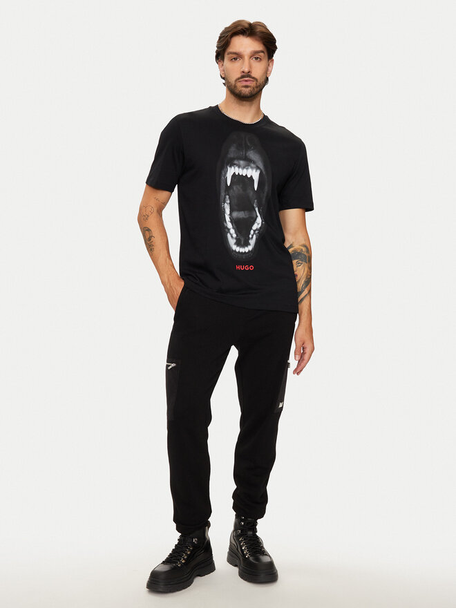 HUGO HUGO Camiseta Dayaking 50523979 Negro Regular Fit