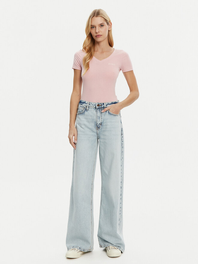 Guess Guess Camiseta O5RI02 KBBU1 Rosa Regular Fit