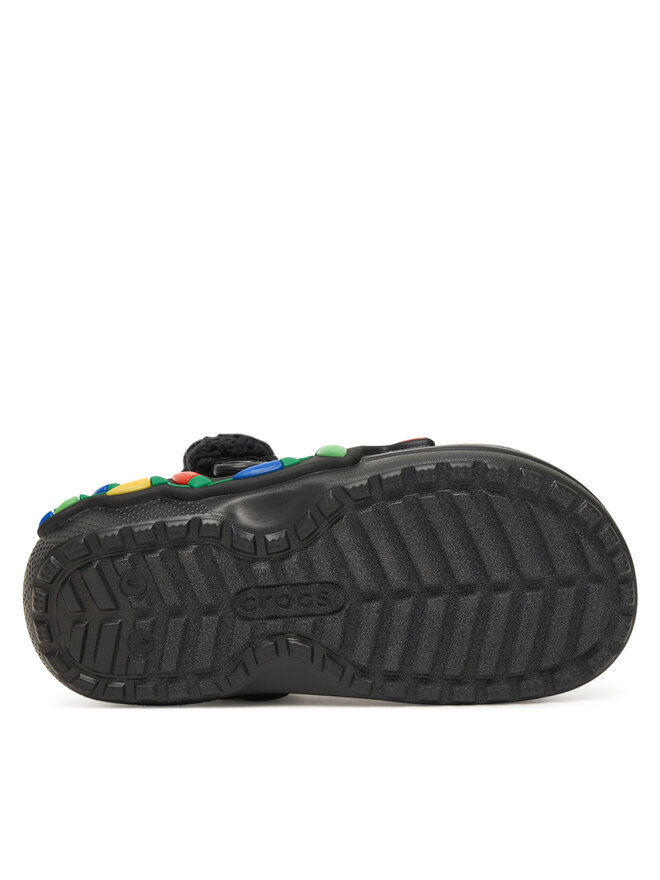 Crocs Pantoletten Crocs Clsc Lined Holiday Lights 212026 Schwarz