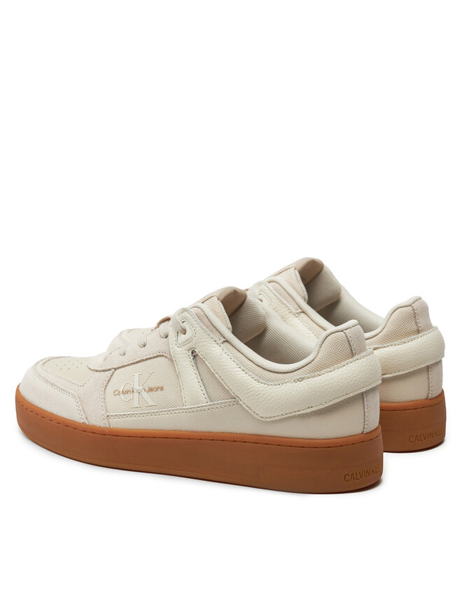 Calvin Klein Jeans Sneakers Calvin Klein Jeans Basket Cup Low Laceup Lth Ml Mtr YM0YM00994 Écru