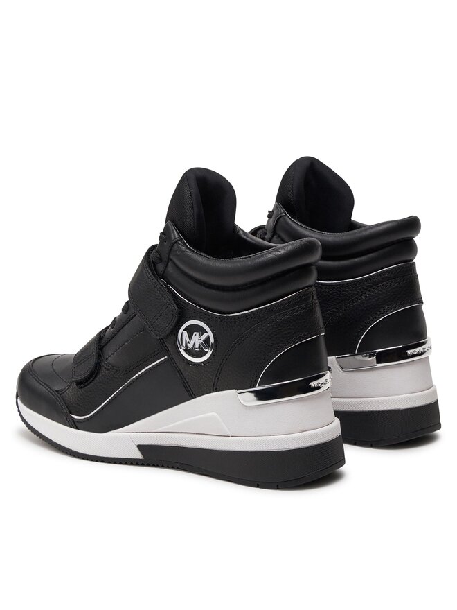 Michael kors high top sneakers black and gold cheap