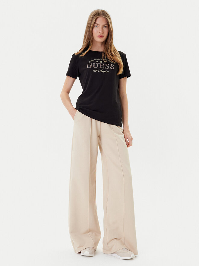 Guess Guess Marškinėliai V5YI13 J1314 Juoda Regular Fit