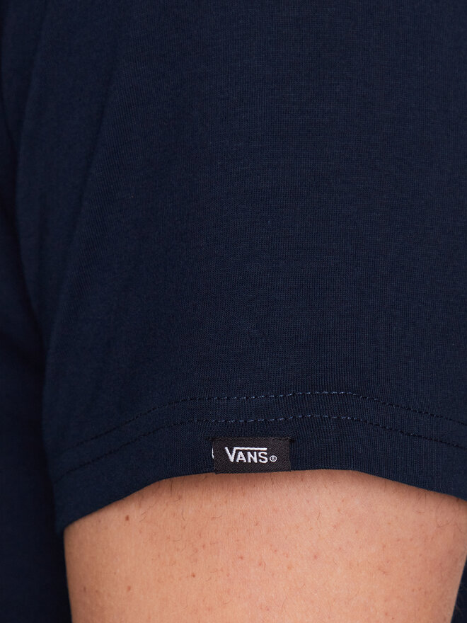 Vans Vans Marškinėliai Left Chest Logo VN0A3CZE Tamsiai mėlyna Classic Fit