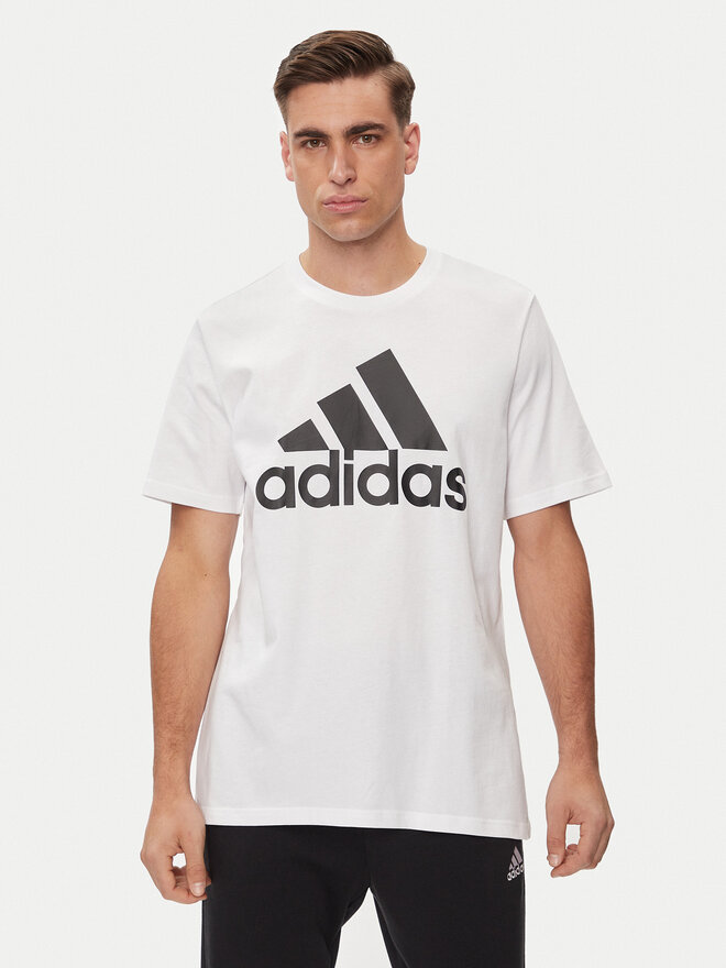 adidas adidas T-Shirt Essentials Single Jersey Big Logo T-Shirt IC9349 Weiß Regular Fit